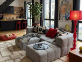 6 Teiliges Modulares Sofa – Grau Eeazi