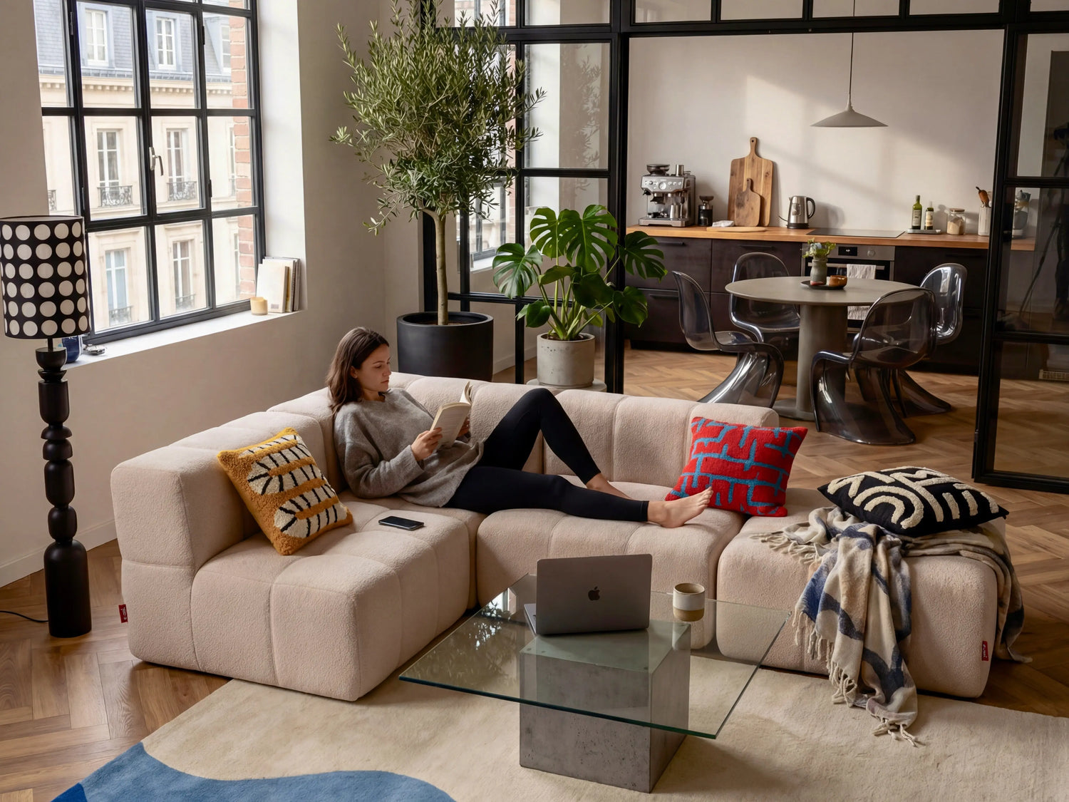 6 Teiliges Modulares Sofa – Beige Eeazi