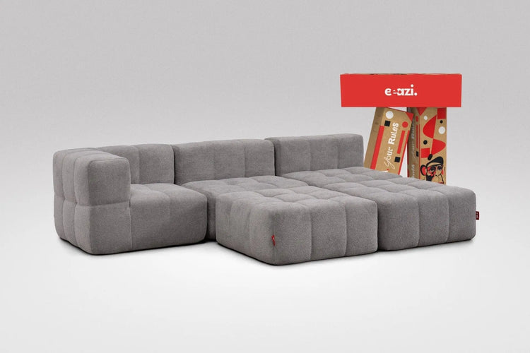 5 Teiliges Modulares Sofa – Grau Eeazi