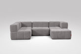 5 Teiliges Modulares Sofa – Grau Eeazi