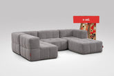 5 Teiliges Modulares Sofa – Grau Eeazi