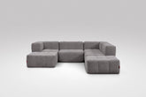 6 Teiliges Modulares Sofa – Grau Eeazi