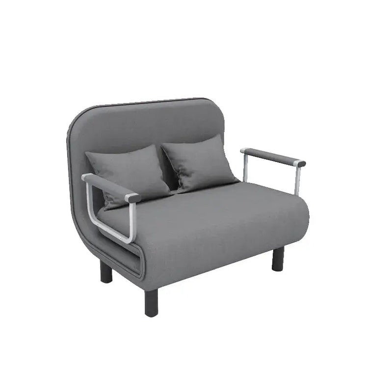 65CM Grey Simple Folding Sofa Bed - Easy Assembly & Durable Comfort OBA
