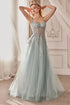 Embellished A-Line Tulle Ball Gown Tux-USA
