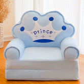 Children Folding Small Sofa Bed Nap Cartoon Cute Lazy Lying Seat Stool Removable and Washable Kids Sofa Kids Chair OBA